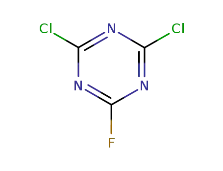 Molecular Structure of 696-84-4 (1,3,5-Triazine, 2,4-dichloro-6-fluoro-)