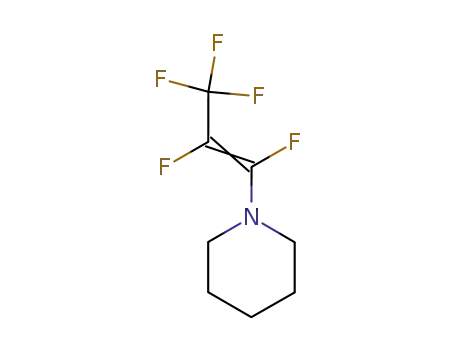 Molecular Structure of 2588-69-4 (Piperidine, 1-(1,2,3,3,3-pentafluoro-1-propenyl)-)