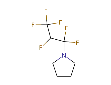 Molecular Structure of 711-16-0 (Pyrrolidine, 1-(1,1,2,3,3,3-hexafluoropropyl)-)