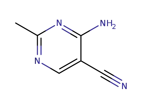 Molecular Structure of 698-29-3 (4-AMINO-2-METHYLPYRIMIDINE-5-CARBONITRILE)