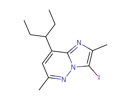 8-(1-ethyl-propyl)-3-iodo-2,6-dimethyl-imidazo[1,2-b]pyridazine