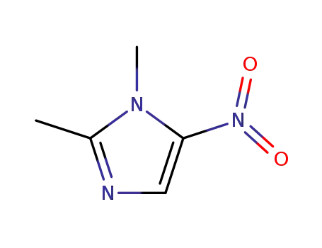 Molecular Structure of 551-92-8 (1,2-Dimethyl-5-nitroimidazole)