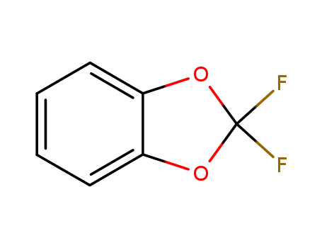 Molecular Structure of 1583-59-1 (2,2-Difluoro-1,3-benzodioxole)