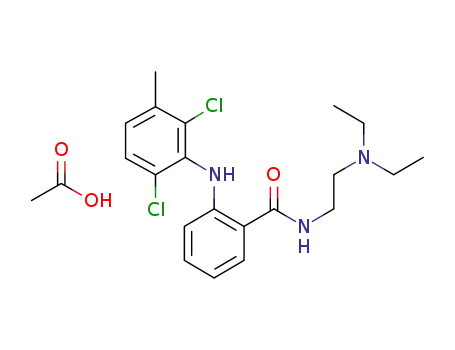 N-(2-(diethylamino)ethyl)-2-[(2,6-dichloro-3-methylphenyl)amino]benzamide acetate