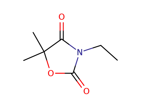 Molecular Structure of 520-77-4 (3-ethyl-5,5-dimethyloxazolidine-2,4-dione)
