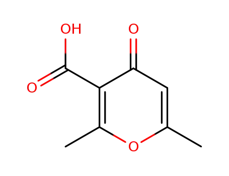 Molecular Structure of 3265-58-5 (2,6-dimethyl-4-oxo-4H-pyran-3-carboxylic acid)