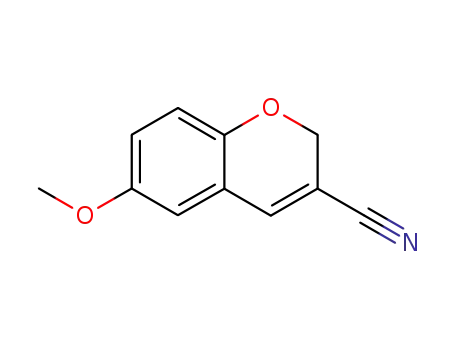 Molecular Structure of 57543-71-2 (6-METHOXY-2H-CHROMENE-3-CARBONITRILE)