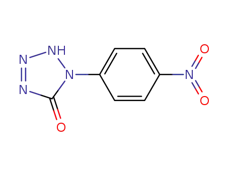 Molecular Structure of 75430-97-6 (1,2-dihydro-1-(p-nitrophenyl)-5H-tetrazol-5-one)