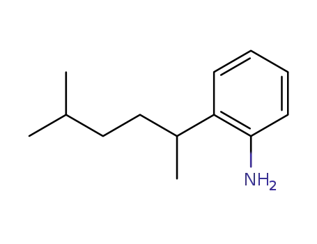 Molecular Structure of 477738-25-3 (Benzenamine, 2-(1,4-dimethylpentyl)-)