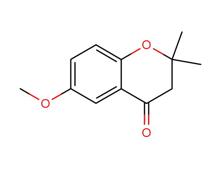 Molecular Structure of 13229-59-9 (6-methoxy-2,2-dimethylchroman-4-one)