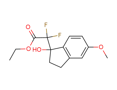 ethyl difluoro(1-hydroxy-5-methoxy-2,3-dihydro-1H-inden-1-yl)acetate