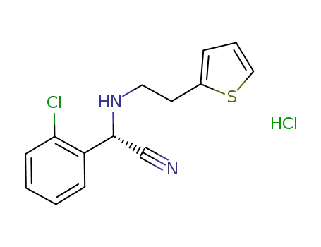 (S)-α,α-(2-thiophenylethylamino)(2-chlorophenyl)acetonitrile hydrochloride
