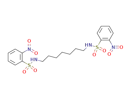 Molecular Structure of 255383-14-3 (Benzenesulfonamide, N,N'-1,7-heptanediylbis[2-nitro-)