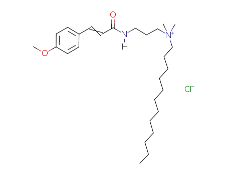 1-Dodecanaminium,
N-[3-[[3-(4-methoxyphenyl)-1-oxo-2-propenyl]amino]propyl]-N,N-dimeth
yl-, chloride
