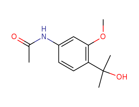 Acetamide, N-[4-(1-hydroxy-1-methylethyl)-3-methoxyphenyl]-