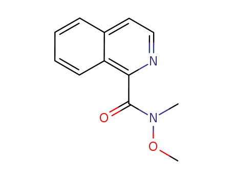 Molecular Structure of 866328-99-6 (1-Isoquinolinecarboxamide, N-methoxy-N-methyl-)