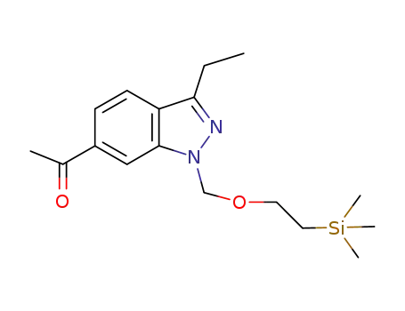 1-(3-Ethyl-1-{[2-(trimethylsilyl)ethoxy]methyl}-1H-indazol-6-yl)ethanone