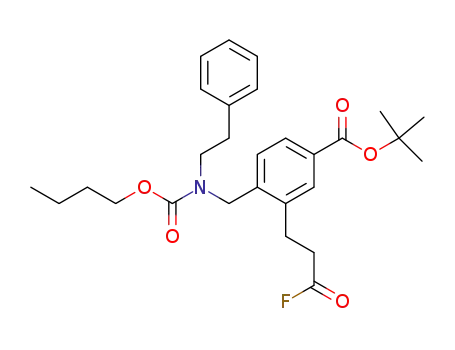 5-(t-butoxycarbonyl)-2-[N-(butoxycarbonyl)-N-(2-phenylethyl)aminomethyl]phenylpropionyl fluoride