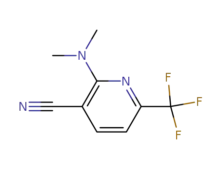 Molecular Structure of 935518-01-7 (2-(Dimethylamino)-6-(trifluoromethyl)nicotinonitrile)