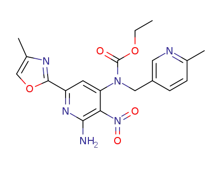 [2-amino-6-(4-methyloxazol-2-yl)-3-nitropyridin-4-yl]-(6-methylpyridin-3-ylmethyl)carbamic acid ethyl ester