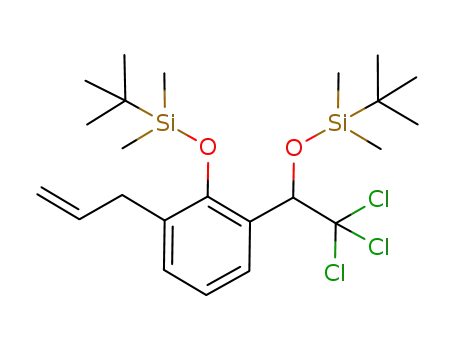 1-allyl-2-(tert-butyldimethylsilanyloxy)-3-[1-(tert-butyldimethylsilanyloxy)-2,2,2-trichloroethyl]benzene