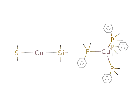 {tetrakis(dimethylphenylphosphine)copper(I)} bis{(trimethylsilyl)methyl}cuprate(I)