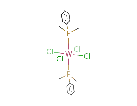 Molecular Structure of 30411-60-0 (Tungsten, tetrachlorobis(dimethylphenylphosphine)-)