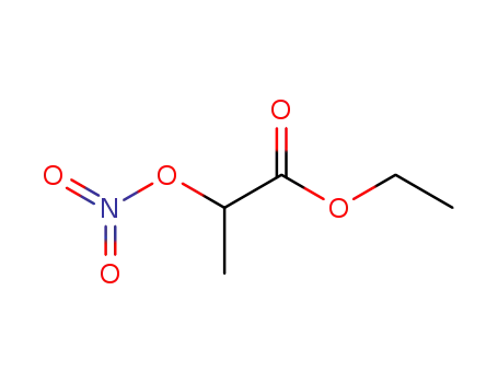 Molecular Structure of 997-04-6 (Propanoic acid, 2-(nitrooxy)-, ethyl ester)