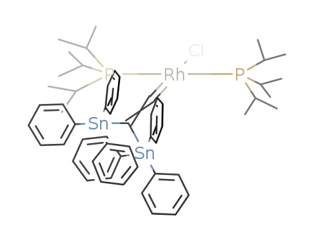 trans-{RhCl(CC(SnPh3)2)(Pi-Pr3)2}