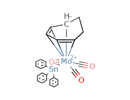 tricarbonyl(triphenylstannyl)(η5-cycloheptadienyl)molybdenum(II)