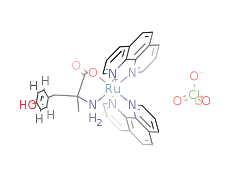 Ru(N2C12H8)2(NH2CCH3CH2C6H4OHCOO)(1+)*ClO4(1-)=Ru(N2C12H8)2(NH2CCH3CH2C6H4OHCOO)ClO4