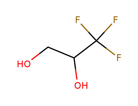Molecular Structure of 431-39-0 (2,3-Dihydroxy-1,1,1-trifluoropropane, 3,3,3-Trifluoropropylene glycol)