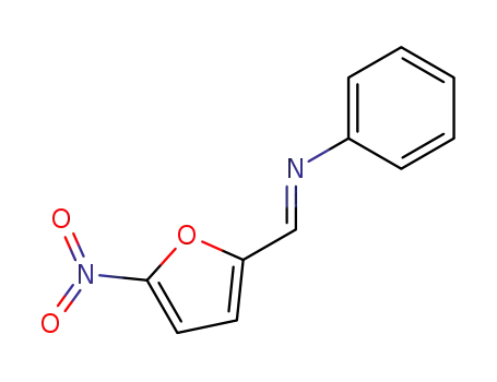Molecular Structure of 156-44-5 (N-[(E)-(5-nitrofuran-2-yl)methylidene]aniline)