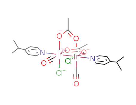 [Ir2Cl2(CO)2(O2CCH3)2(NC5H4CH(CH3)2)2]