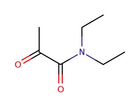 Molecular Structure of 22381-21-1 (Propanamide, N,N-diethyl-2-oxo-)