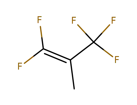 Molecular Structure of 2253-00-1 (1-Propene, 1,1,3,3,3-pentafluoro-2-methyl-)