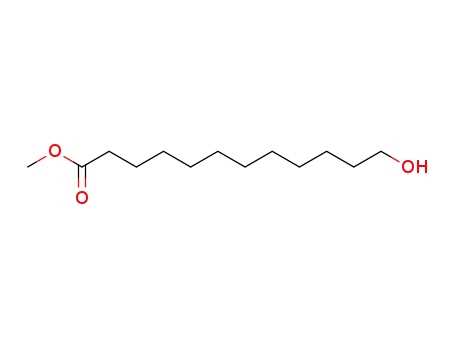 Molecular Structure of 71655-36-2 (Dodecanoic acid, 12-hydroxy-, methyl ester)