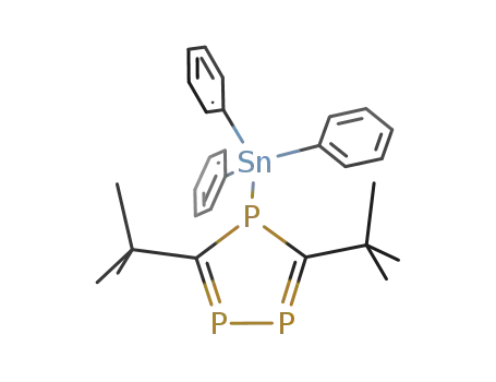 Molecular Structure of 254760-59-3 (1H-1,2,4-Triphosphole, 3,5-bis(1,1-dimethylethyl)-1-(triphenylstannyl)-)