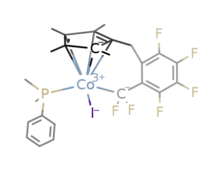 Co(P(CH3)2C6H5)I((CH3)4C5CH2C6F4CF2)