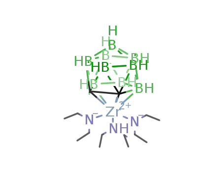 (η(5)-C2B9H11)Zr(NEt2)2(NHEt2)