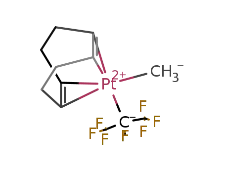 methyl-η4-(1,5-cyclooctadiene)perfluoro(iso-propyl)platinum