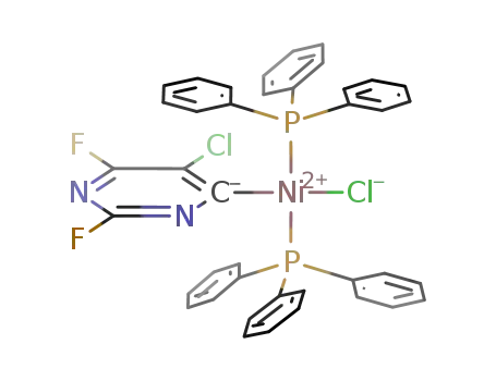 trans-[NiCl(4-C4N2ClF2)(PPh3)2]