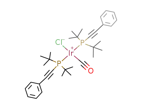 trans-(carbonyl)chlorobis[(phenylethynyl)di-t-butylphosphine]iridium(I)
