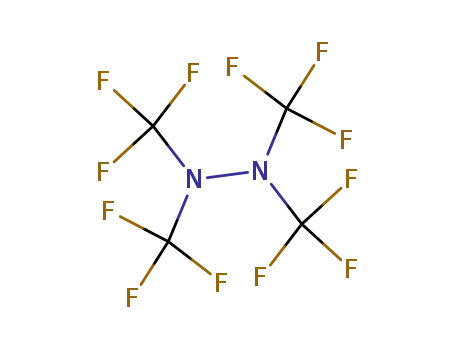 Molecular Structure of 383-96-0 (Hydrazine, tetrakis(trifluoromethyl)-)