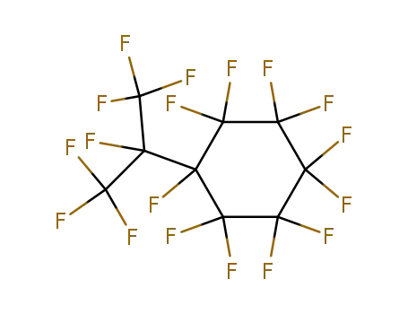 Molecular Structure of 423-02-9 (Perfluoro-iso-propylcyclohexane)