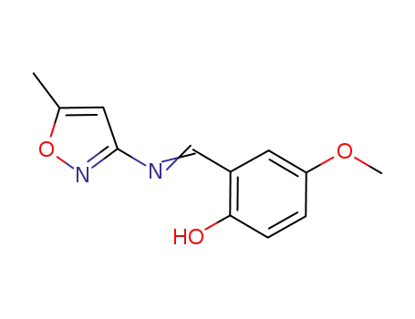 4-methoxy-2-[(5-methyl-3-isoxazolyl)imino]methylphenol