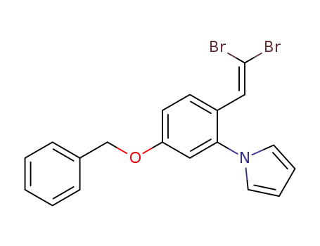 1-[5-benzyloxy-2-(2,2-dibromo-vinyl)-phenyl]-1H-pyrrole