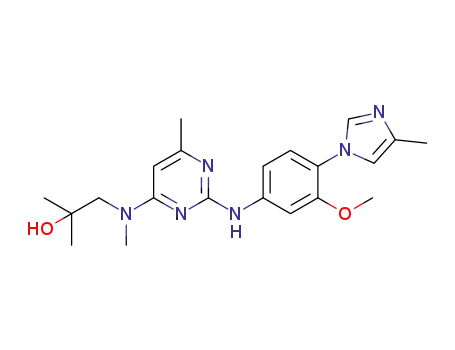 1-({2-[3-methoxy-4-(4-methyl-imidazol-1-yl)-phenylamino]-6-methyl-pyrimidin-4-yl}-methyl-amino)-2-methyl-propan-2-ol