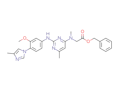 ({2-[3-methoxy-4-(4-methyl-imidazol-1-yl)-phenylamino]-6-methyl-pyrimidin-4-yl}-methyl-amino)-acetic acid benzyl ester