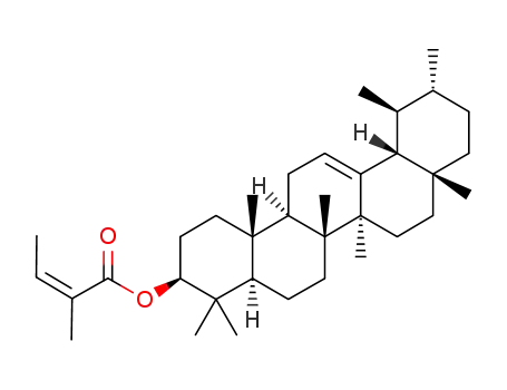 4,4,6a,6b,8a,11,12,14b-octamethyl-1,2,3,4,4a,5,6,6a,6b,7,8,8a,9,10,11,12,12a,14,14a,14b-icosahydropicen-3-yl (Z)-2-methylbut-2-enoate